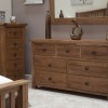 Homestyle Rustic Style Oak Furniture 5 Drawer Wellington Chest 